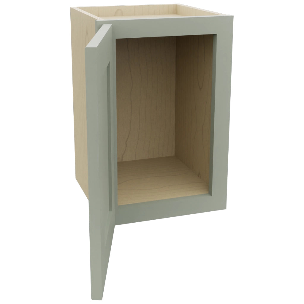 Fabuwood Galaxy Pistachio Green W1218 Wall Standard Cabinet, Open View
