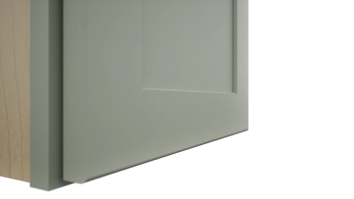 Fabuwood Galaxy Pistachio Green W1518 Wall Standard Cabinet, Detail View