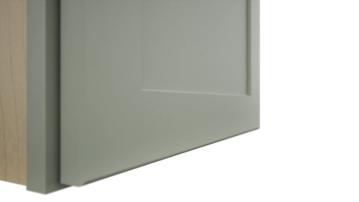 Fabuwood Galaxy Pistachio Green W1839 Wall Standard Cabinet, Detail View