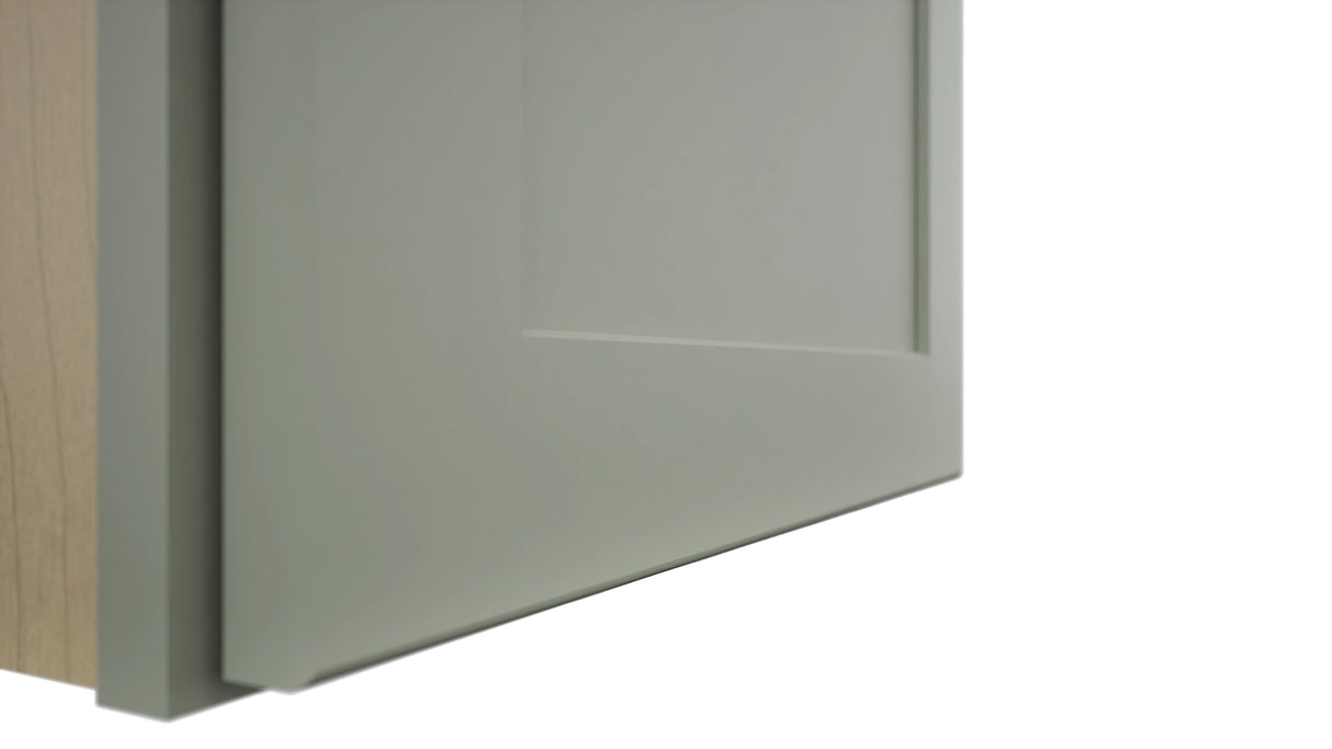 Fabuwood Galaxy Pistachio Green W1842 Wall Standard Cabinet, Detail View