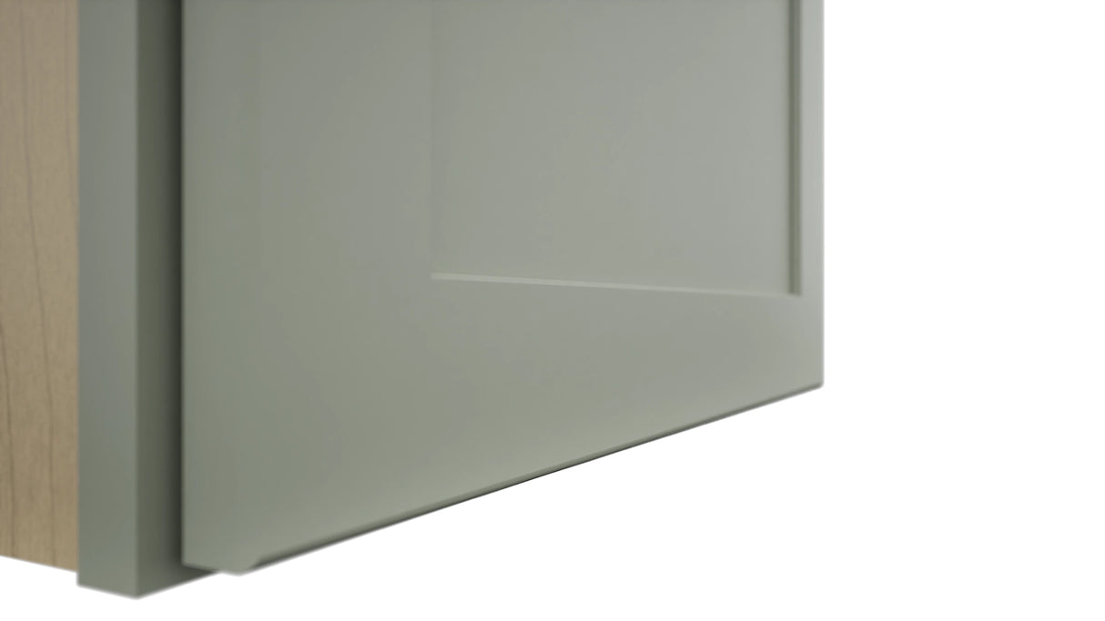 Fabuwood Galaxy Pistachio Green W2118 Wall Standard Cabinet, Detail View
