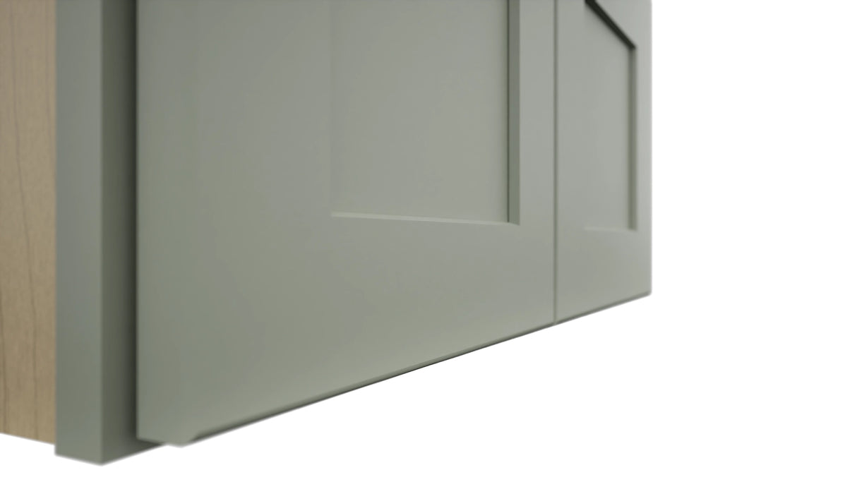 Fabuwood Galaxy Pistachio Green W2412 Wall Standard Cabinet, Detail View