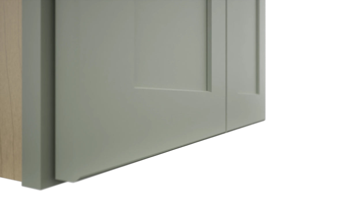 Fabuwood Galaxy Pistachio Green W2418 Wall Standard Cabinet, Detail View