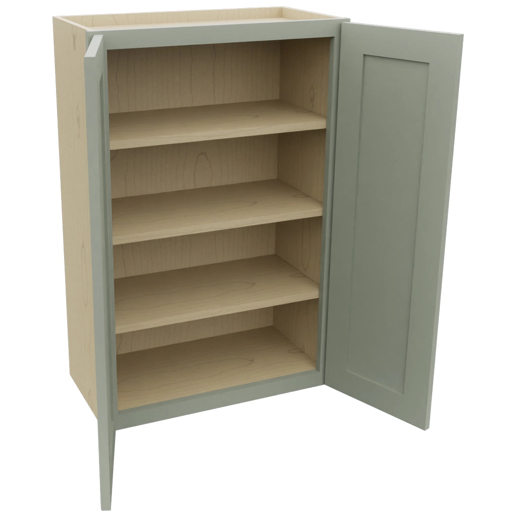 Fabuwood Galaxy Pistachio Green W2436 Wall Standard Cabinet, Open View