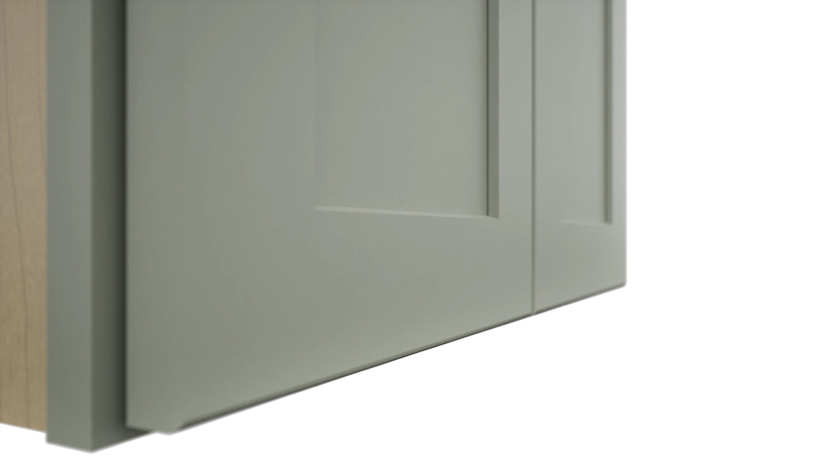 Fabuwood Galaxy Pistachio Green W2442 Wall Standard Cabinet, Detail View
