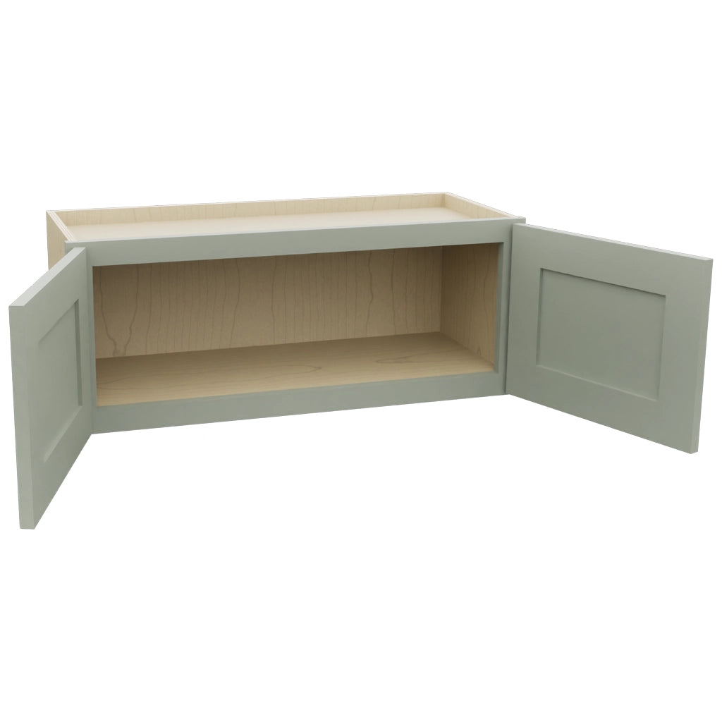 Fabuwood Galaxy Pistachio Green W3012 Wall Standard Cabinet, Open View