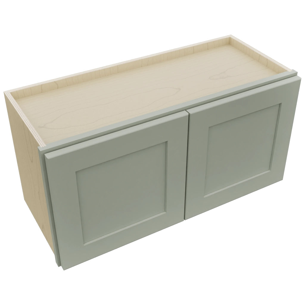 Fabuwood Galaxy Pistachio Green W3015 Wall Standard Cabinet, Top View