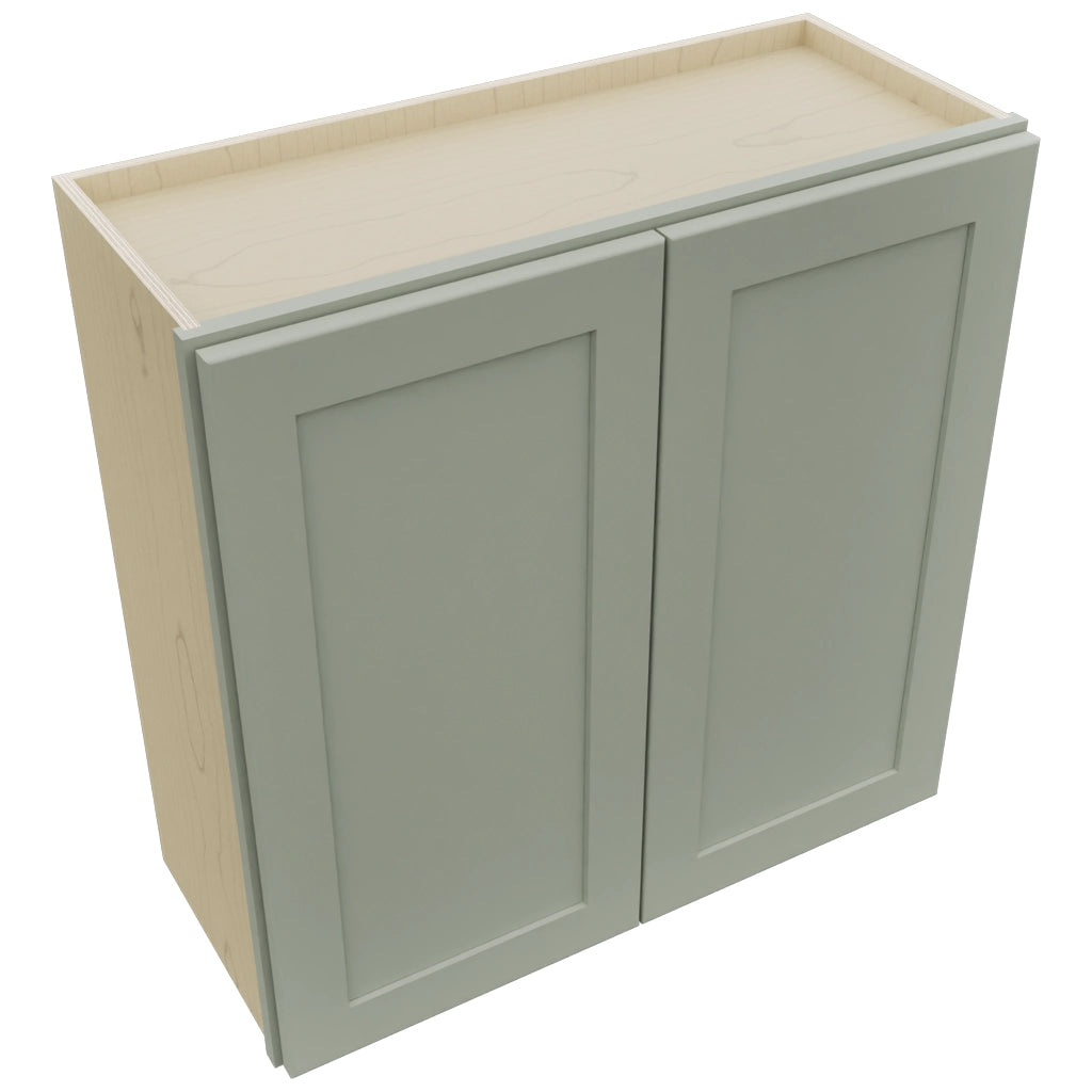 Fabuwood Galaxy Pistachio Green W3030 Wall Standard Cabinet, Top View
