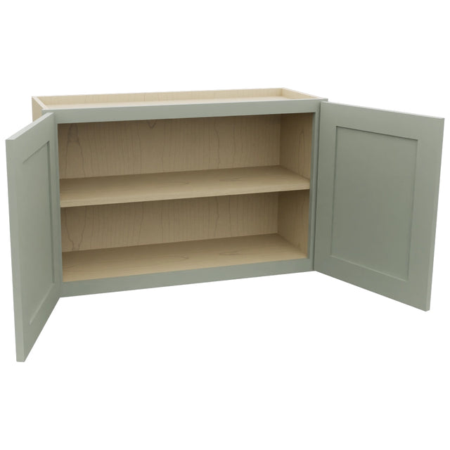 Fabuwood Galaxy Pistachio Green W3321 Wall Standard Cabinet, Open View