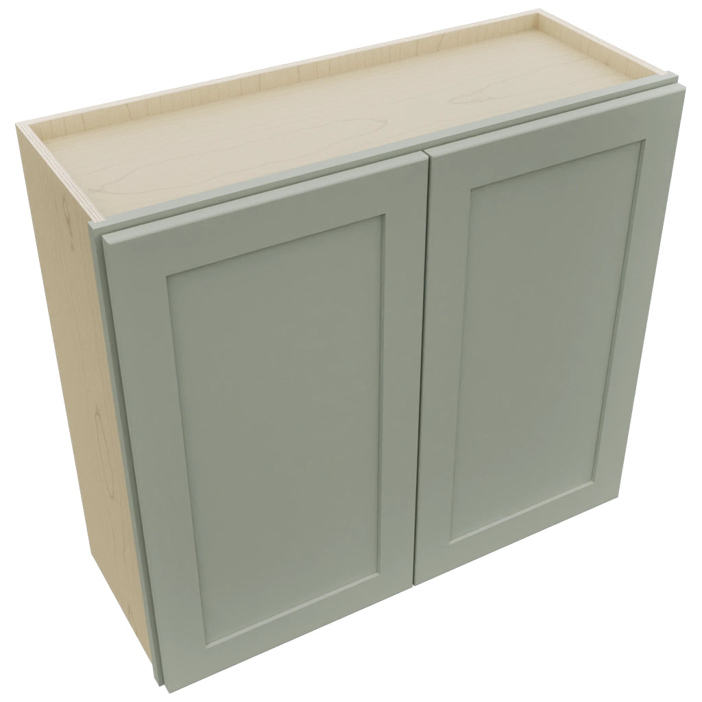 Fabuwood Galaxy Pistachio Green W3330 Wall Standard Cabinet, Top View