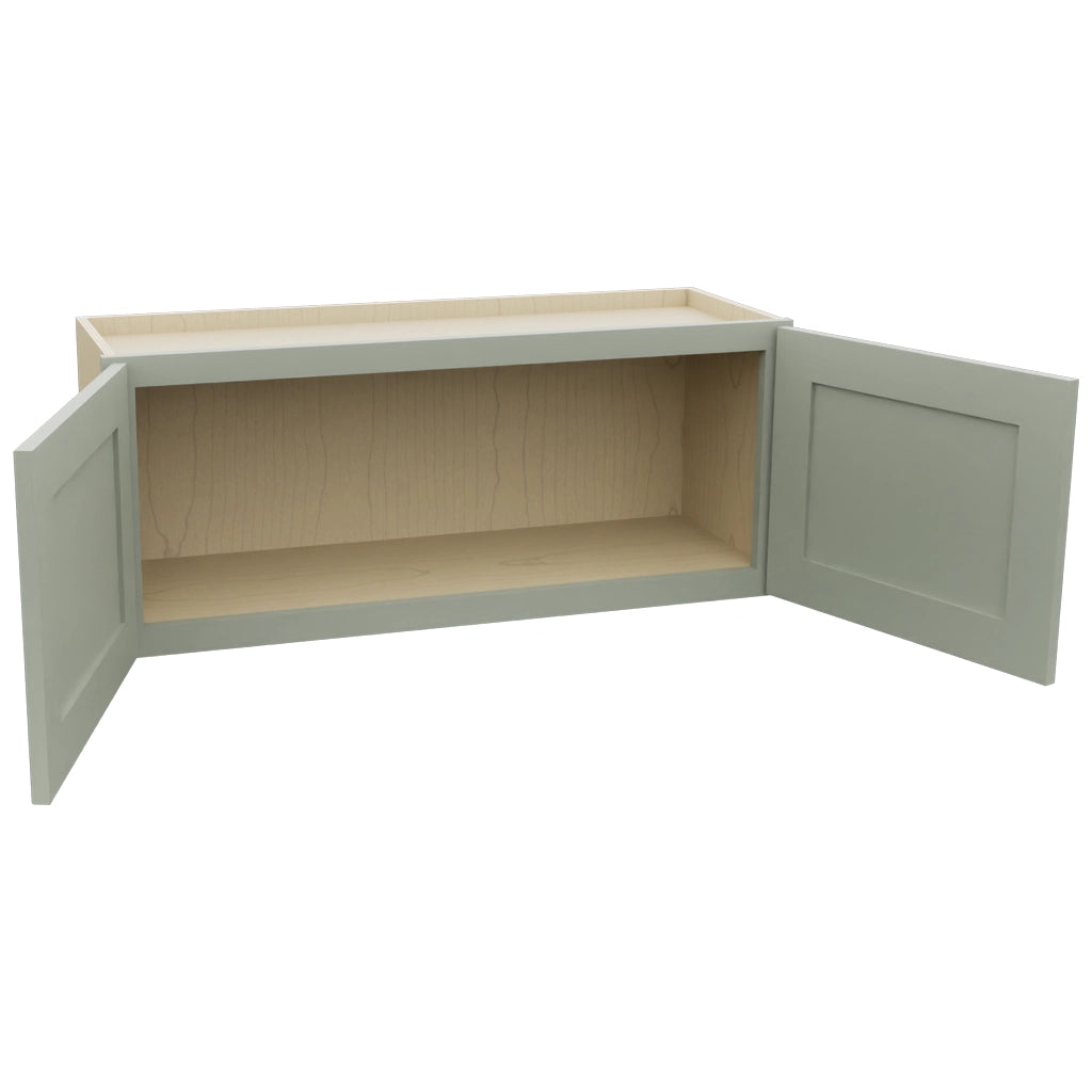 Fabuwood Galaxy Pistachio Green W3615 Wall Standard Cabinet, Open View