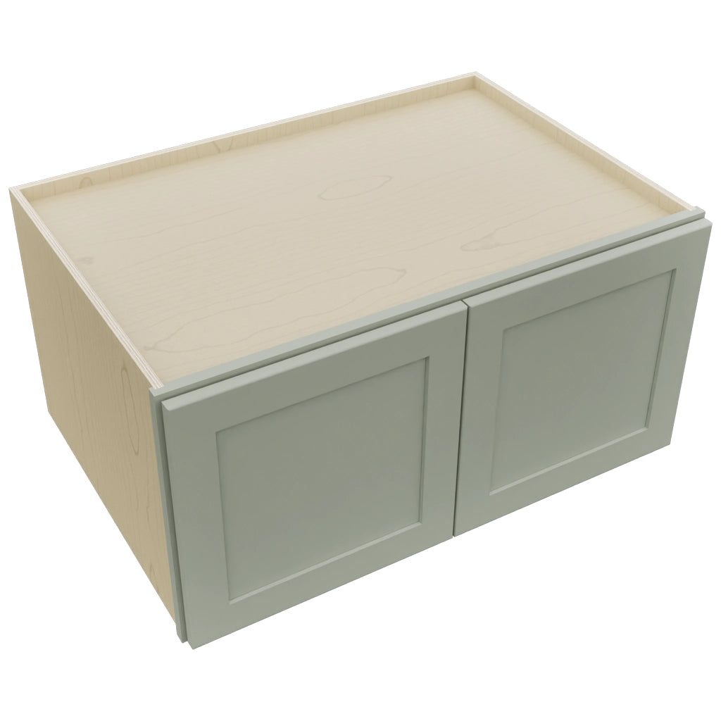 Fabuwood Galaxy Pistachio Green W361824 Wall Deep Cabinet, Top View