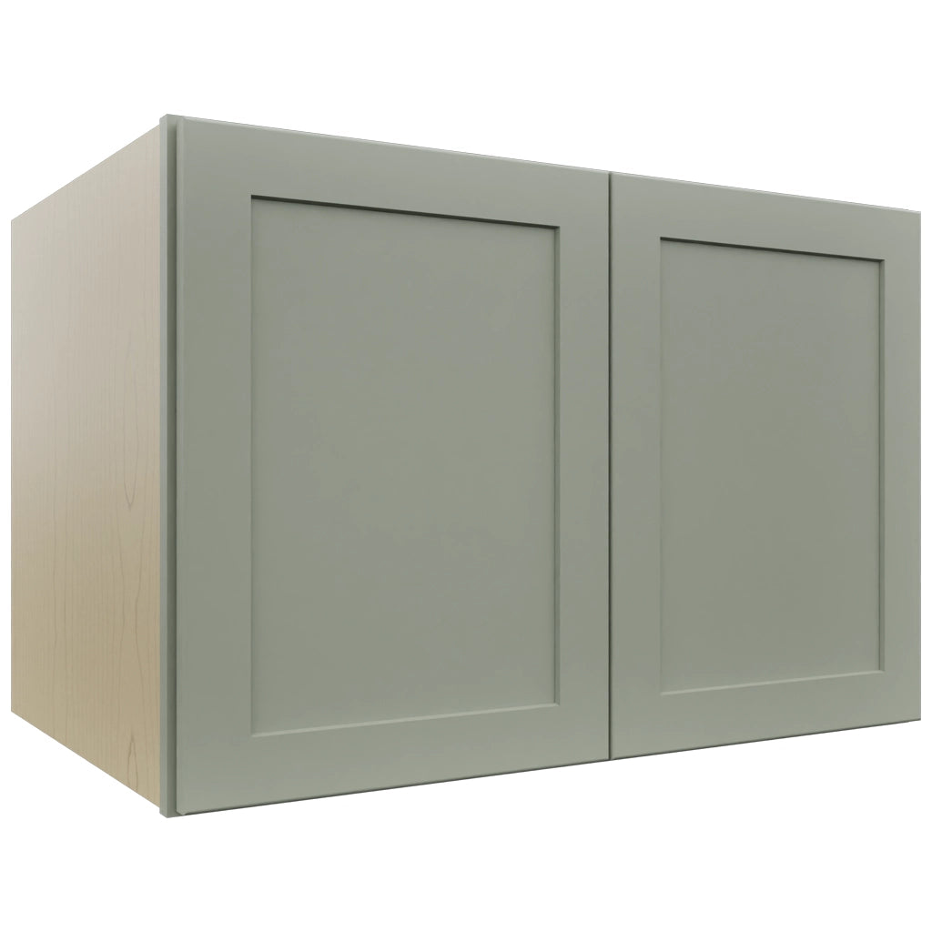 Fabuwood Galaxy Pistachio Green W362424 Wall Deep Cabinet, Front View