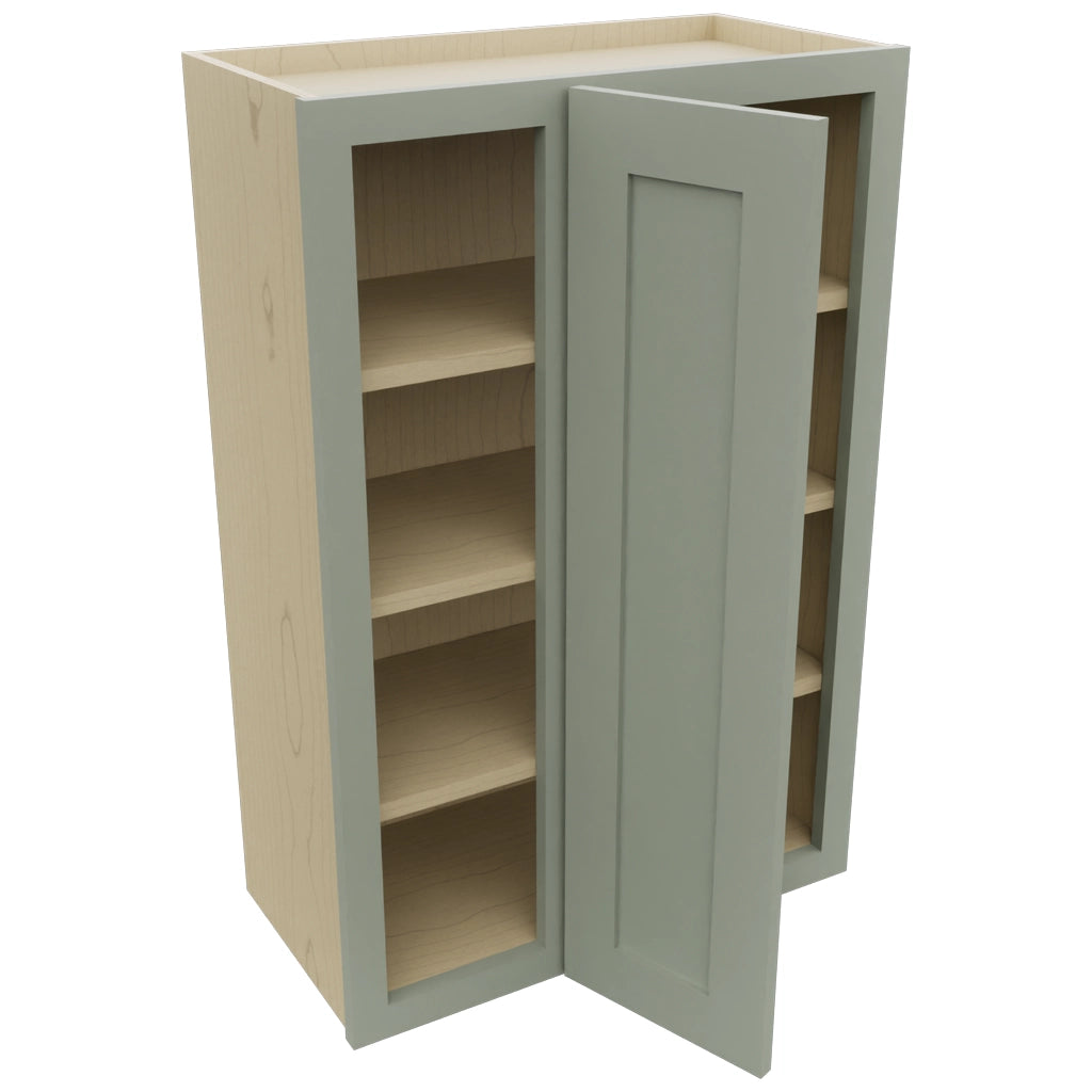 Fabuwood Galaxy Pistachio Green WBC2436 Wall Corner Blind Cabinet, Open View