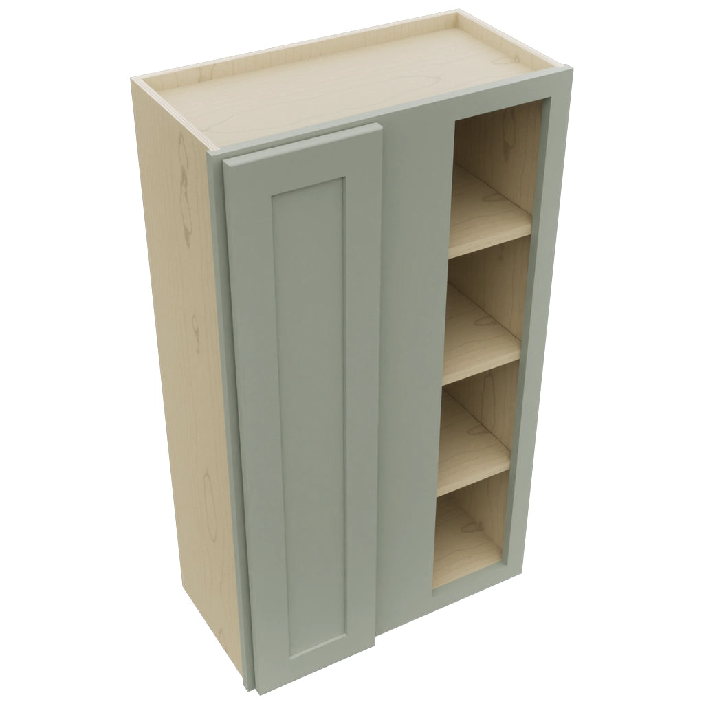 Fabuwood Galaxy Pistachio Green WBC2442 Wall Corner Blind Cabinet, Top View