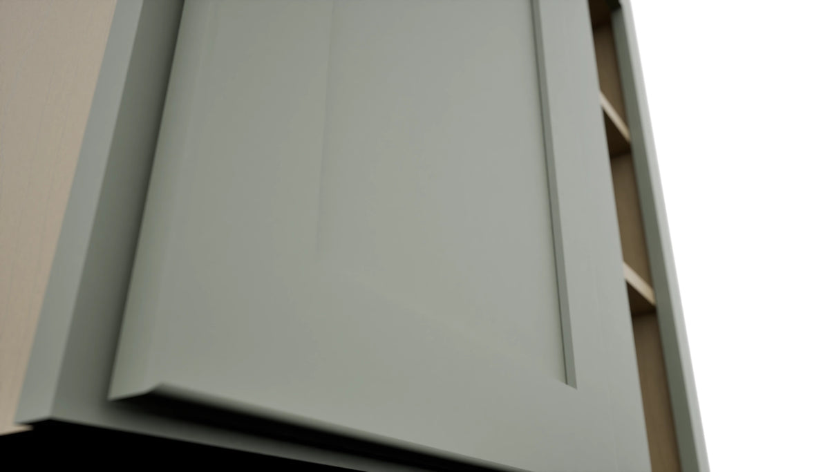 Fabuwood Galaxy Pistachio Green WBC3030 Wall Corner Blind Cabinet, Detail View