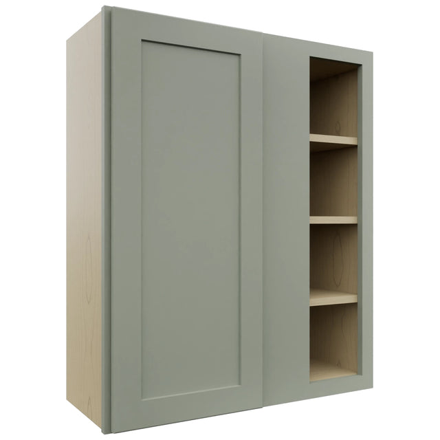 Fabuwood Galaxy Pistachio Green WBC3036 Wall Corner Blind Cabinet, Front View