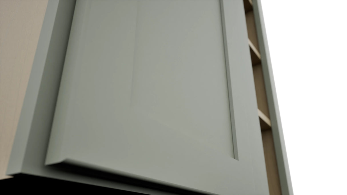 Fabuwood Galaxy Pistachio Green WBC3039 Wall Corner Blind Cabinet, Detail View