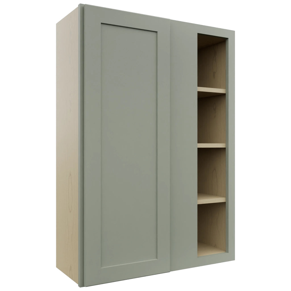 Fabuwood Galaxy Pistachio Green WBC3042 Wall Corner Blind Cabinet, Front View
