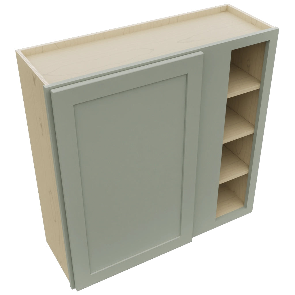 Fabuwood Galaxy Pistachio Green WBC3636 Wall Corner Blind Cabinet, Top View