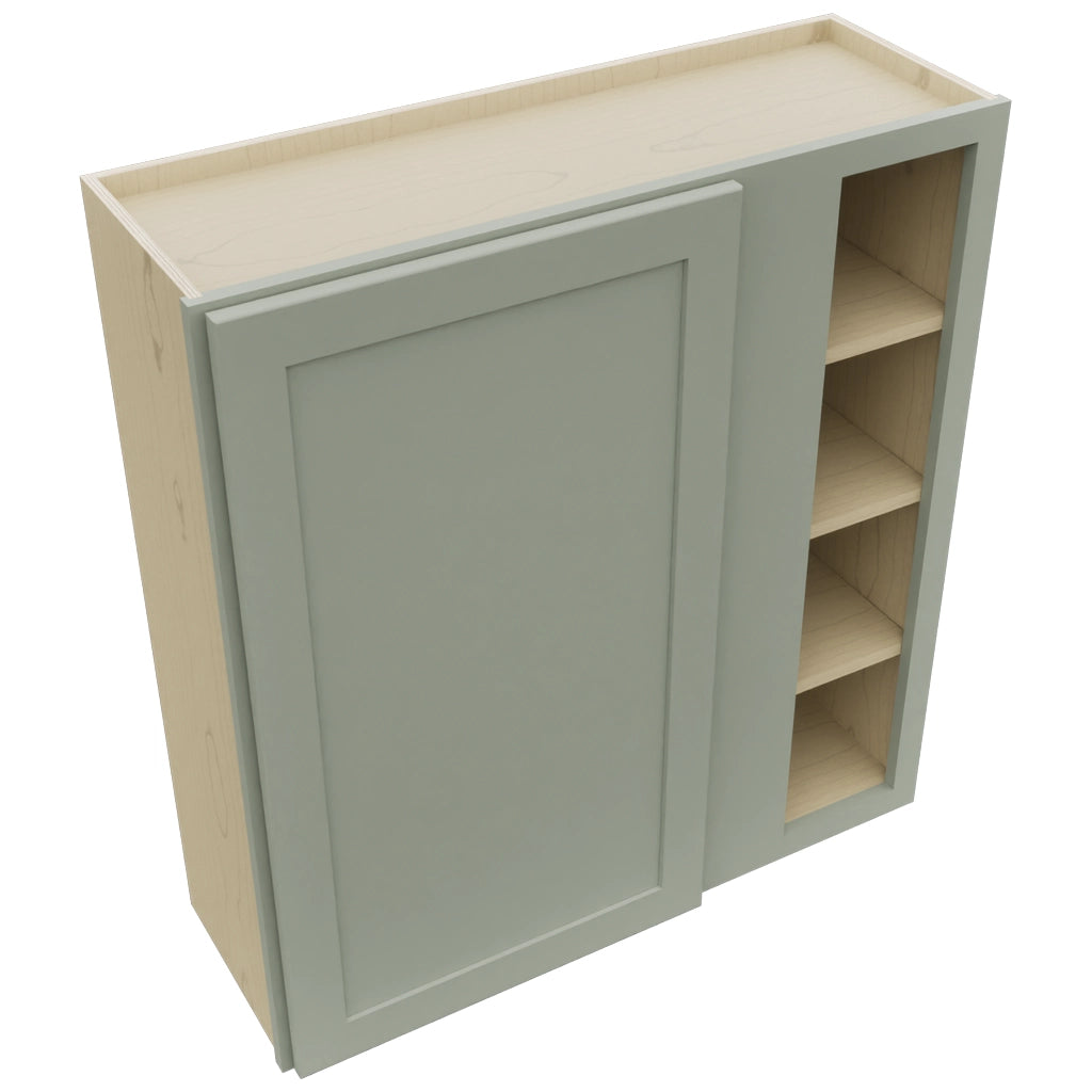 Fabuwood Galaxy Pistachio Green WBC3639 Wall Corner Blind Cabinet, Top View