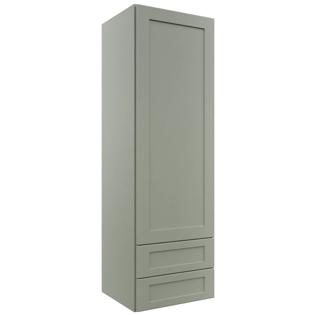 Fabuwood Galaxy Pistachio Green WD1857 Wall Drawer Cabinet, Front View