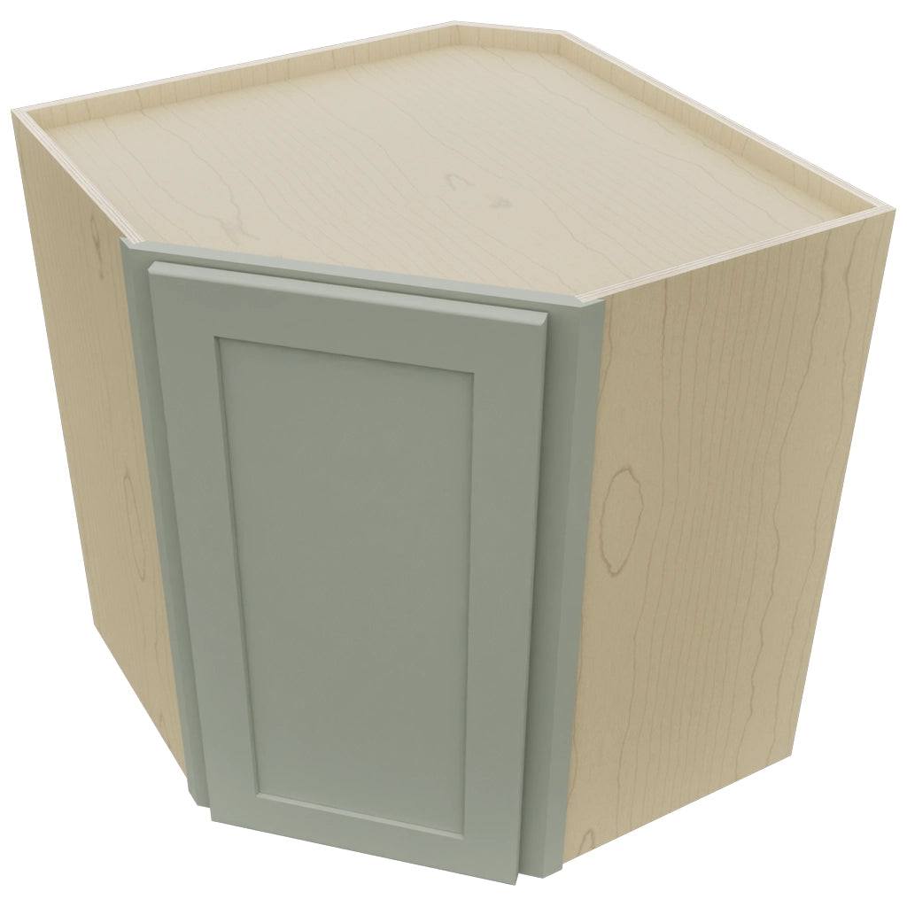 Fabuwood Galaxy Pistachio Green WDC2730 Wall Corner Diagonal Cabinet, Top View