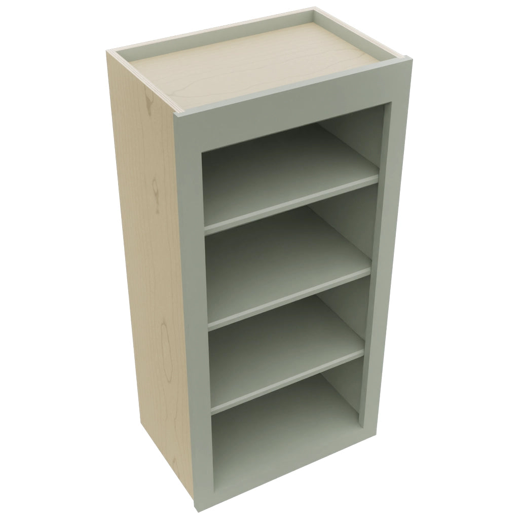 Fabuwood Galaxy Pistachio Green WOS1836 Wall Open Shelf, Top View