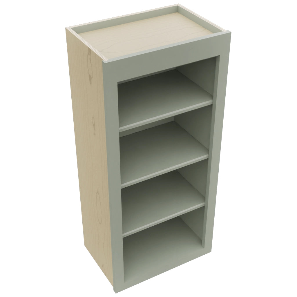 Fabuwood Galaxy Pistachio Green WOS1839 Wall Open Shelf, Top View