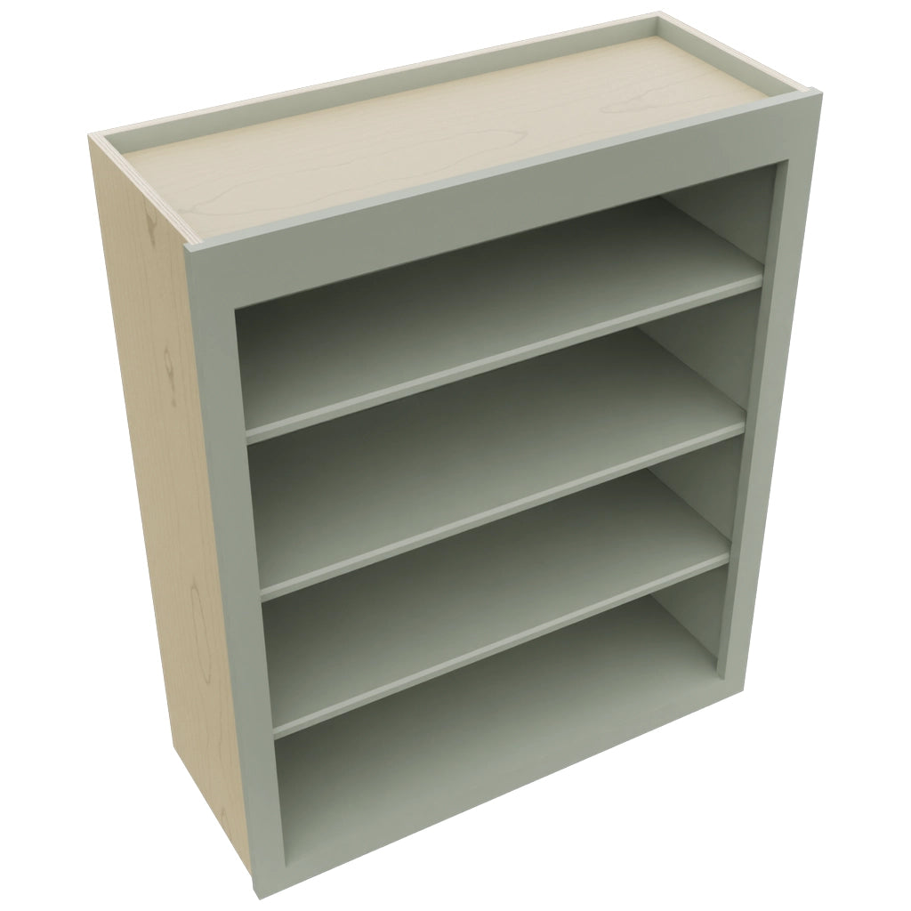 Fabuwood Galaxy Pistachio Green WOS3036 Wall Open Shelf, Top View