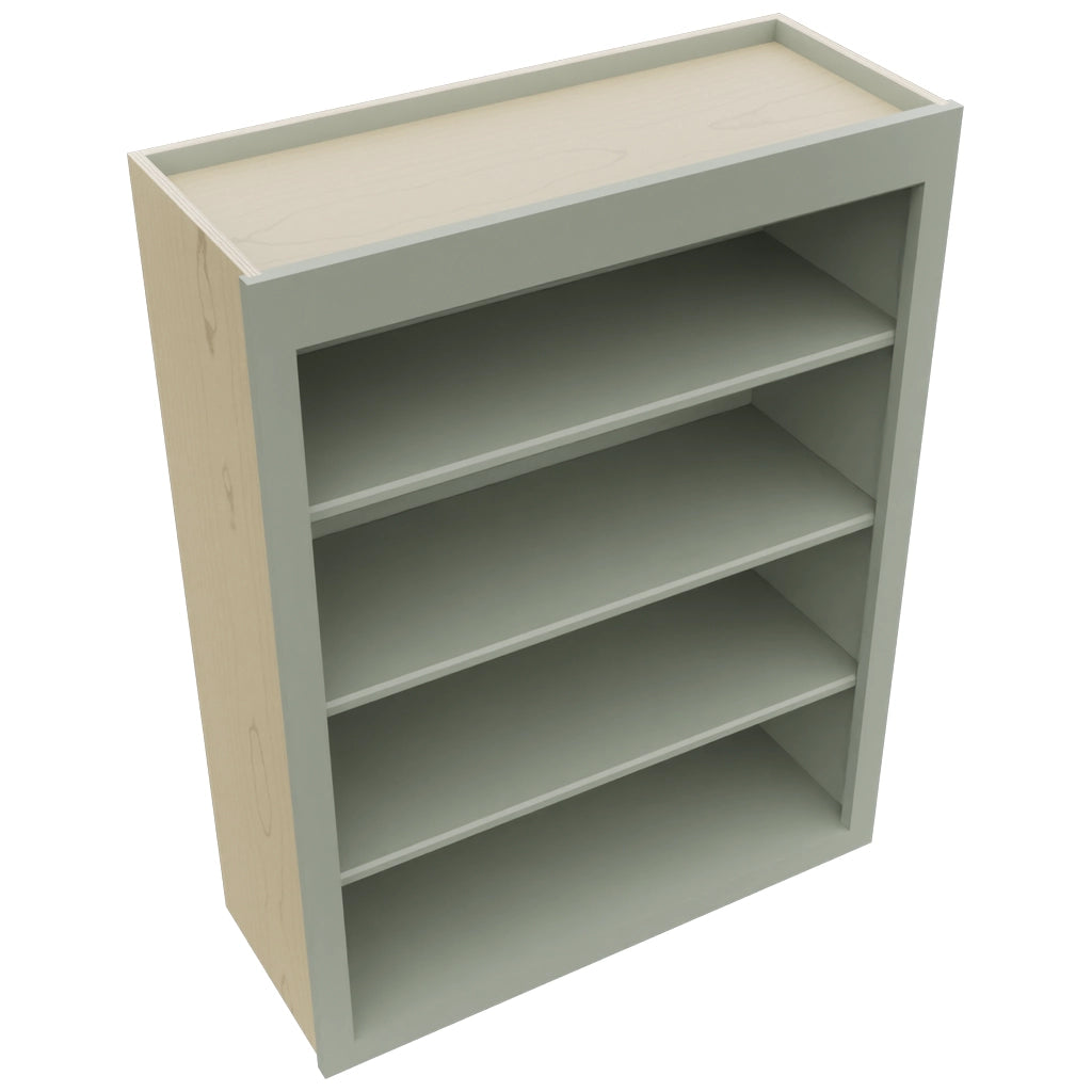 Fabuwood Galaxy Pistachio Green WOS3039 Wall Open Shelf, Top View