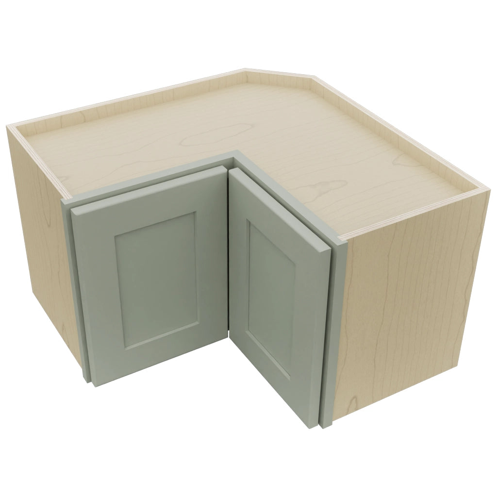 Fabuwood Galaxy Pistachio Green WPC2415 Wall Corner Pie Cabinet, Top View