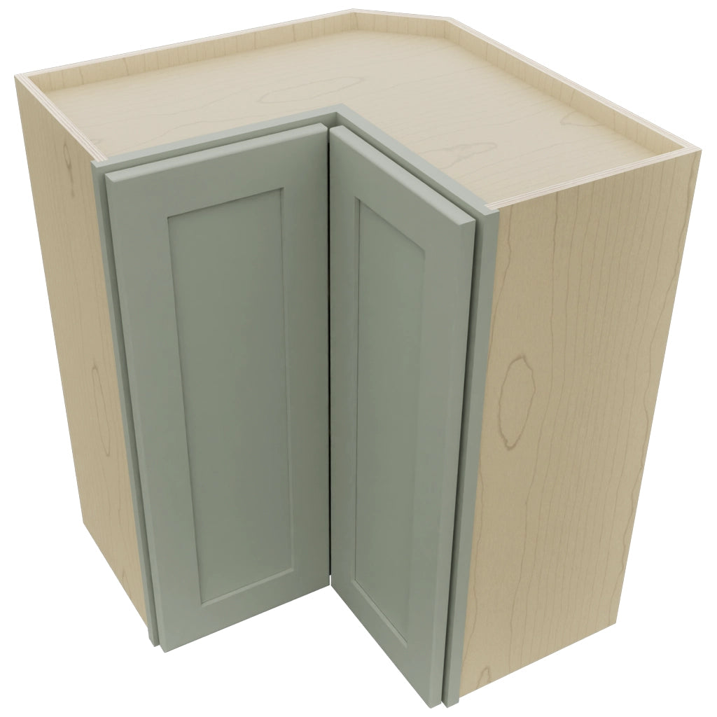 Fabuwood Galaxy Pistachio Green WPC2430 Wall Corner Pie Cabinet, Top View