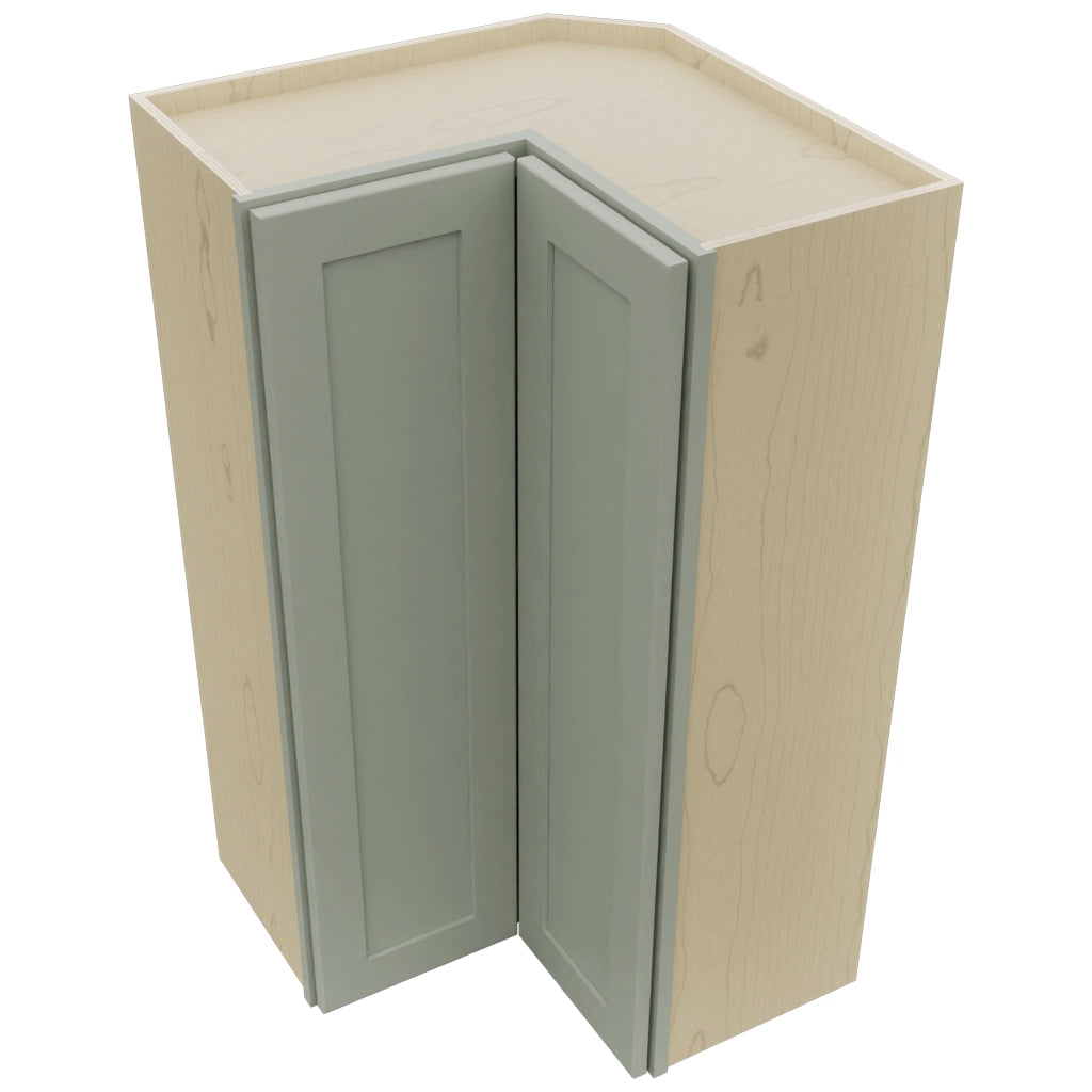Fabuwood Galaxy Pistachio Green WPC2442 Wall Corner Pie Cabinet, Top View