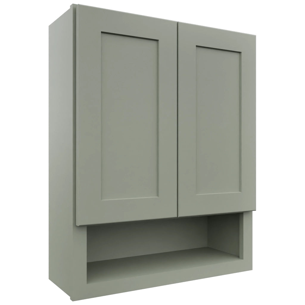 Fabuwood Galaxy Pistachio Green WVS2430 Vanity Wall Storage, Front View