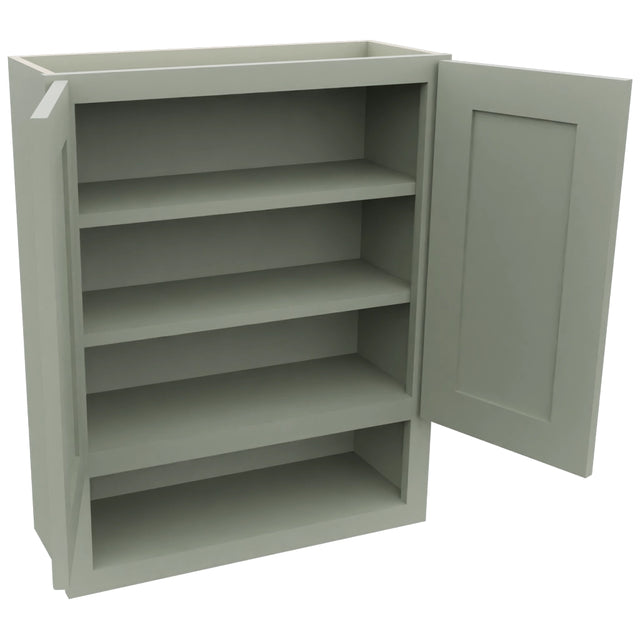 Fabuwood Galaxy Pistachio Green WVS2430 Vanity Wall Storage, Open View