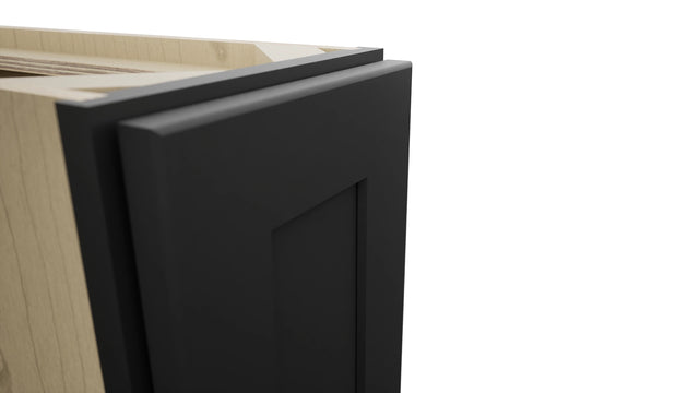 Fabuwood Galaxy Pitch Black B09FD Base Full Door Cabinet, Detail View