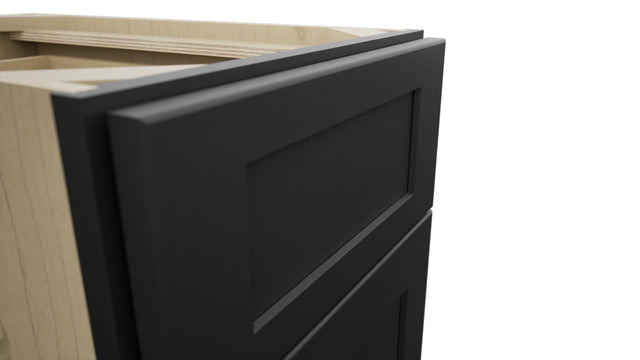 Fabuwood Galaxy Pitch Black B15 Base Standard Cabinet, Detail View