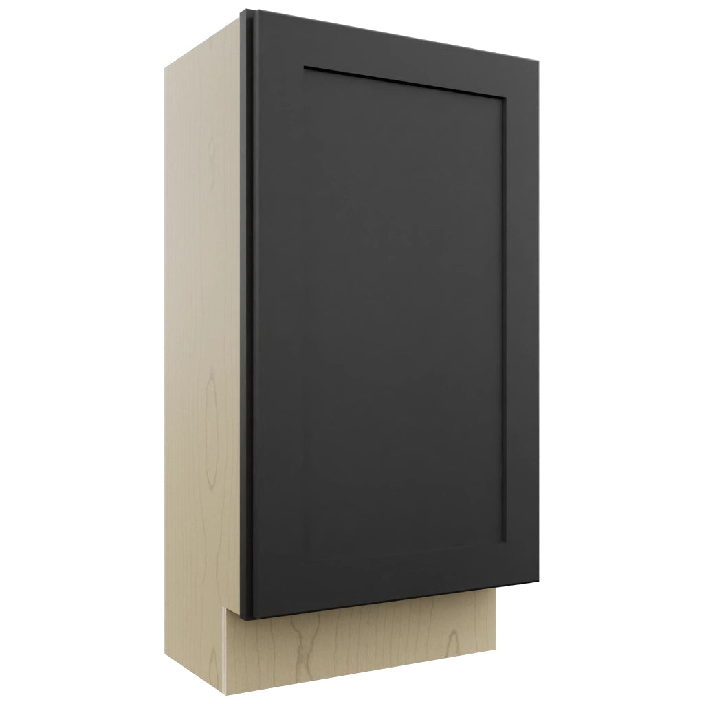 Fabuwood Galaxy Pitch Black B18FD-12D Base Full Door Cabinet, Front View