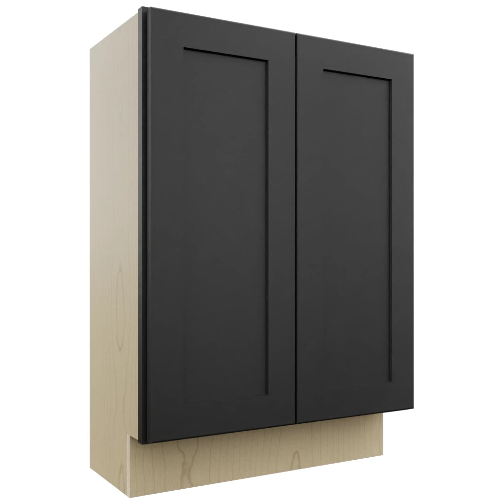 Fabuwood Galaxy Pitch Black B24FD-12D Base Full Door Cabinet, Front View