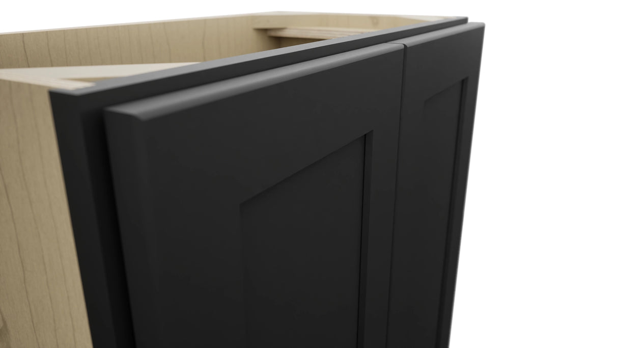 Fabuwood Galaxy Pitch Black B24FD-12D Base Full Door Cabinet, Detail View