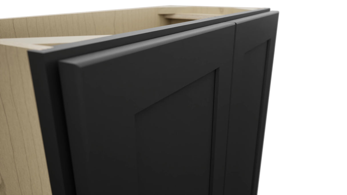 Fabuwood Galaxy Pitch Black B27FD-12D Base Full Door Cabinet, Detail View