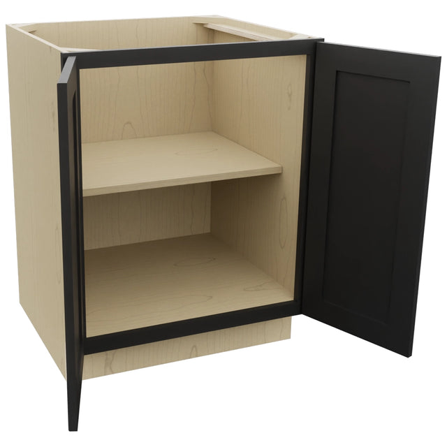 Fabuwood Galaxy Pitch Black B27FD Base Full Door Cabinet, Open View