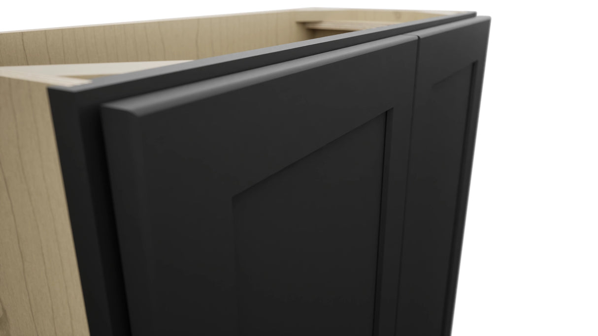 Fabuwood Galaxy Pitch Black B30FD-12D Base Full Door Cabinet, Detail View