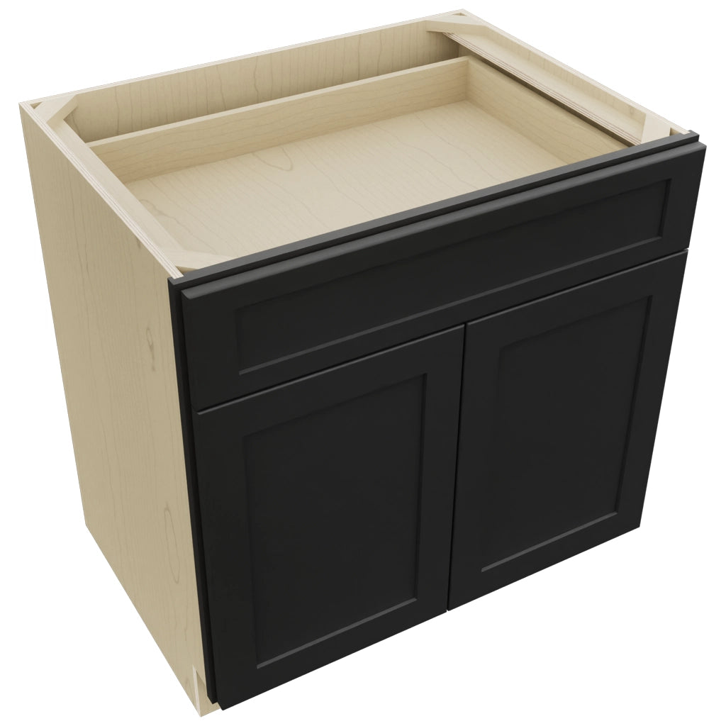 Fabuwood Galaxy Pitch Black B33SDF Base Standard Cabinet, Top View