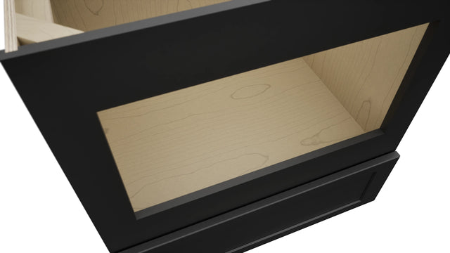 Fabuwood Galaxy Pitch Black BMC30 Base Microwave Cabinet, Detail View