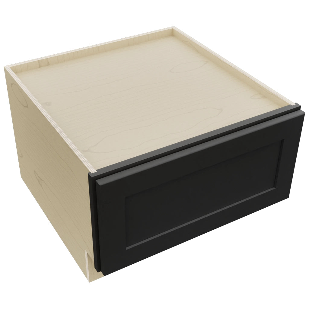 Fabuwood Galaxy Pitch Black DBS24 Base Bench Seat Cabinet, Top View