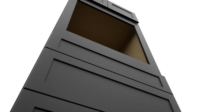 Fabuwood Galaxy Pitch Black OC3384S Tall Oven Cabinet Single, Detail View