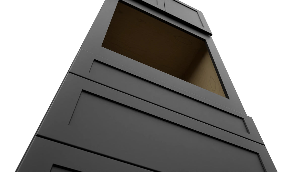 Fabuwood Galaxy Pitch Black OC3393S Tall Oven Cabinet Single, Detail View