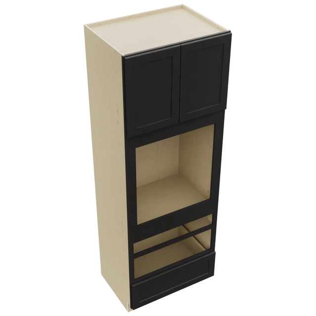 Fabuwood Galaxy Pitch Black OC3396D Tall Oven Cabinet Double, Top View